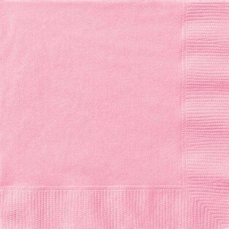 Light Pink Beverage Napkins, 20ct