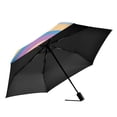 thumbnail image 2 of FORMRS Travel Umbrella Folding Auto Open Close Windproof Rain UV Protection, Purple Clouds, 2 of 8