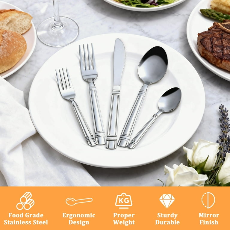Mainstays Elena Stainless Steel 8-Compartment Kitchen Utensil