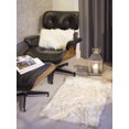 thumbnail image 3 of Luxe Hudson Faux Sheepskin Single Rug | 2'x3', 3 of 5