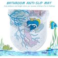 thumbnail image 2 of Alfombrilla de baño para ducha, 39 cm x 69 cm, alfombrillas de ducha antideslizantes con ventosas, alfombrilla de bañera lavable a máquina para baño (mundo submarino), 2 of 4