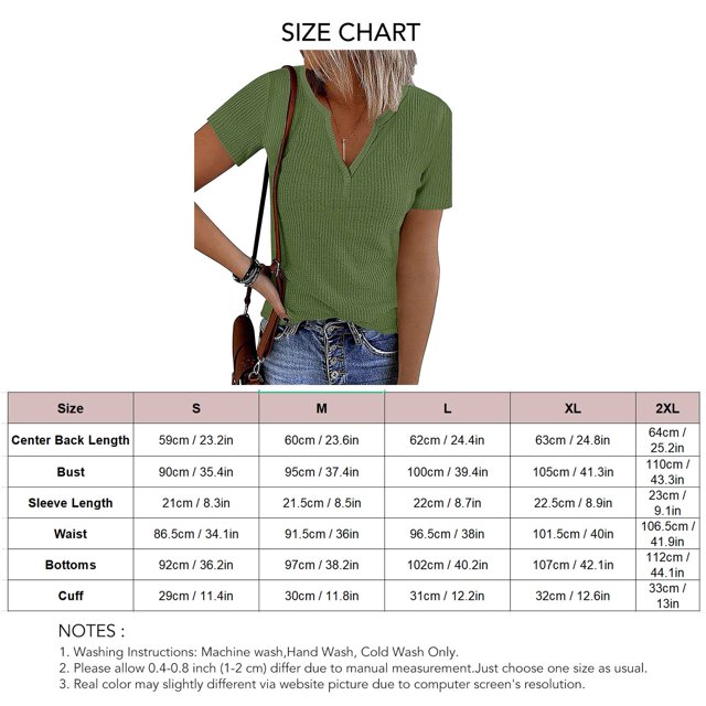 Camisa de punto acanalado con cuello en V, manga corta, cuello en V, manga corta, cuello en V, blusa de punto acanalado, rendimiento lleno de energía
