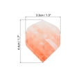 thumbnail image 2 of Uxcell Dart Flights, 6 Pack PET Standard Darts Accessories Geometric Style, Orange, White, 2 of 5