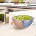 thumbnail image 3 of 304 Stainless Steel Insulated Salad & Dipping Bowl, Dip Chiller Bowl with 2 Water Injection Holes, Double Insulated Party Ice Serving Bowl for Condiments, Sauces, Food & Salad, 3 of 7