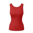 thumbnail image 5 of MYAOYINo Boundaries Womens Solid Sleeveless Tank Top Slim Fit Crew Neck Casual Wear, 5 of 7