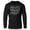 Silver on Black, variant on GYMISH Hard Work Lightweight Long Sleeve Hooded T-Shirt for Men – Motivational Workout Hoodie, Sport Grey, Small