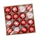 thumbnail image 3 of 16x Bolas Navideñas Adornos Navideños Colgantes Bolas Colgantes Rojo blanco, 3 of 9
