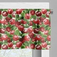 thumbnail image 5 of Ambesonne Fruits Valance & Curtain, Organic Garden Harvest, 55"x30", White Green and Red, 5 of 7