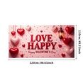 thumbnail image 3 of LUUFILx Valentine's Day Love Banner Happy Anniversary Romantic Party Backdrop Wedding Decorations Backdrop Proposal Event Background Photography Props, 3 of 6