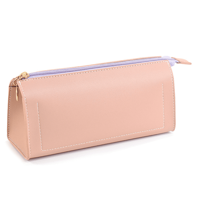 Laklulu Estuche para lápices Estuche para bolígrafos Estuche para maquillaje cosmético Estuche para lápices Estuche para lápices Estuche para lápices Estuche para lápices pequeño de cuero Estuche