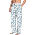 thumbnail image 6 of Naloa Hand Drawn Turtle Pajama Pants Men, PJ Bottoms, Sleep & Lounge Pants-Large, 6 of 6