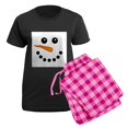 thumbnail image 5 of CafePress - Snowman Face Pajamas - Women's Short Sleeve Print T-Shirt and Pants Dark Cotton Pajama Set, 5 of 7