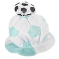 thumbnail image 3 of KAKOWELY Gorra de porristas de fútbol, accesorio de disfraz, divertida gorra con temática de fútbol (Argentina), 3 of 5