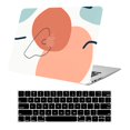 thumbnail image 1 of Dtanglsm Compatible Con Macbook Air De 13 Pulgadas Funda 2022 2021 2020 2019 2018 Versión A2337 M1 A2179 A1932 Pantalla Retina Touch Id Carcasa Rígida De Plástico Liso Y Cubierta Para Teclado Abstract, 1 of 5
