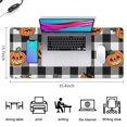 thumbnail image 5 of Long Mouse Pads for Desk,Checkered Halloween Pumpkin Pattern Desk Mats on Top Of Desks, Desk Mouse Pad Extra Large with 3mm Non-Slip Base and Stitched Edge for Gaming,Office,Work,Home 35.4"x15.7", 5 of 6