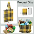 thumbnail image 4 of Retro Plaid Canvas Tote Bag Buffalo Checkered Pattern Vintage Style Geometric Design Rustic Aesthetic Cute Reusable Foldable Shopping Tote, 4 of 6