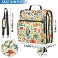 thumbnail image 2 of FORMRS Zipper Binder with Shoulder Strap 2-inch Ring 500 Sheet Capacity File Bag, Floral Animals, 2 of 5