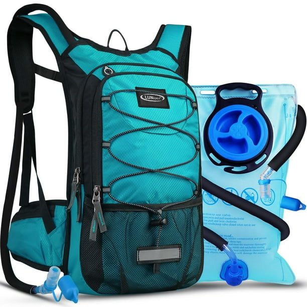 Lunidry Mochila de hidratación aislada con vejiga de agua a prueba de fugas de 3 litros sin BPA, mantiene los líquidos frescos hasta 5 horas, mochila para senderismo, correr, ciclismo, caza, escalada