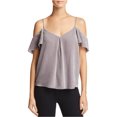 thumbnail image 1 of Joie Womens Cold Shoulder Knit Blouse, Grey, X-Small, 1 of 1