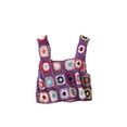 thumbnail image 2 of Txlixc Blusa de verano sin mangas para mujeres chaleco de punto hueco bordado a mano de ganchillo de colores Txlixc  moda, 2 of 9