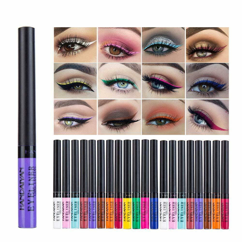 12 Color Liquid Waterproof Eyeliner Easy To Wear Make Up Matte Eye Liner USA
