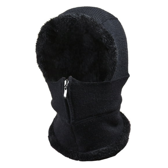XZNGL Pillow Covers Knitted Hat Autumn And Winter Ear Protection Thickened One Piece Cap
