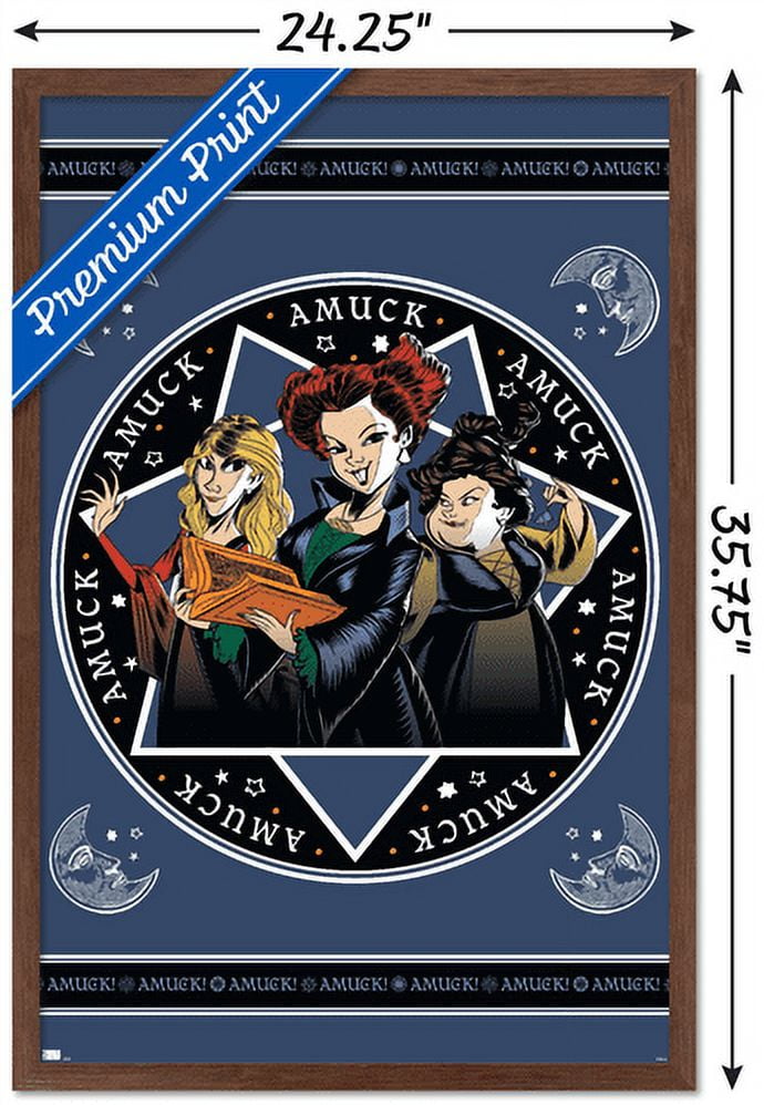 Disney Hocus Pocus - Amuck Wall Poster, 22.375" x 34", Framed
