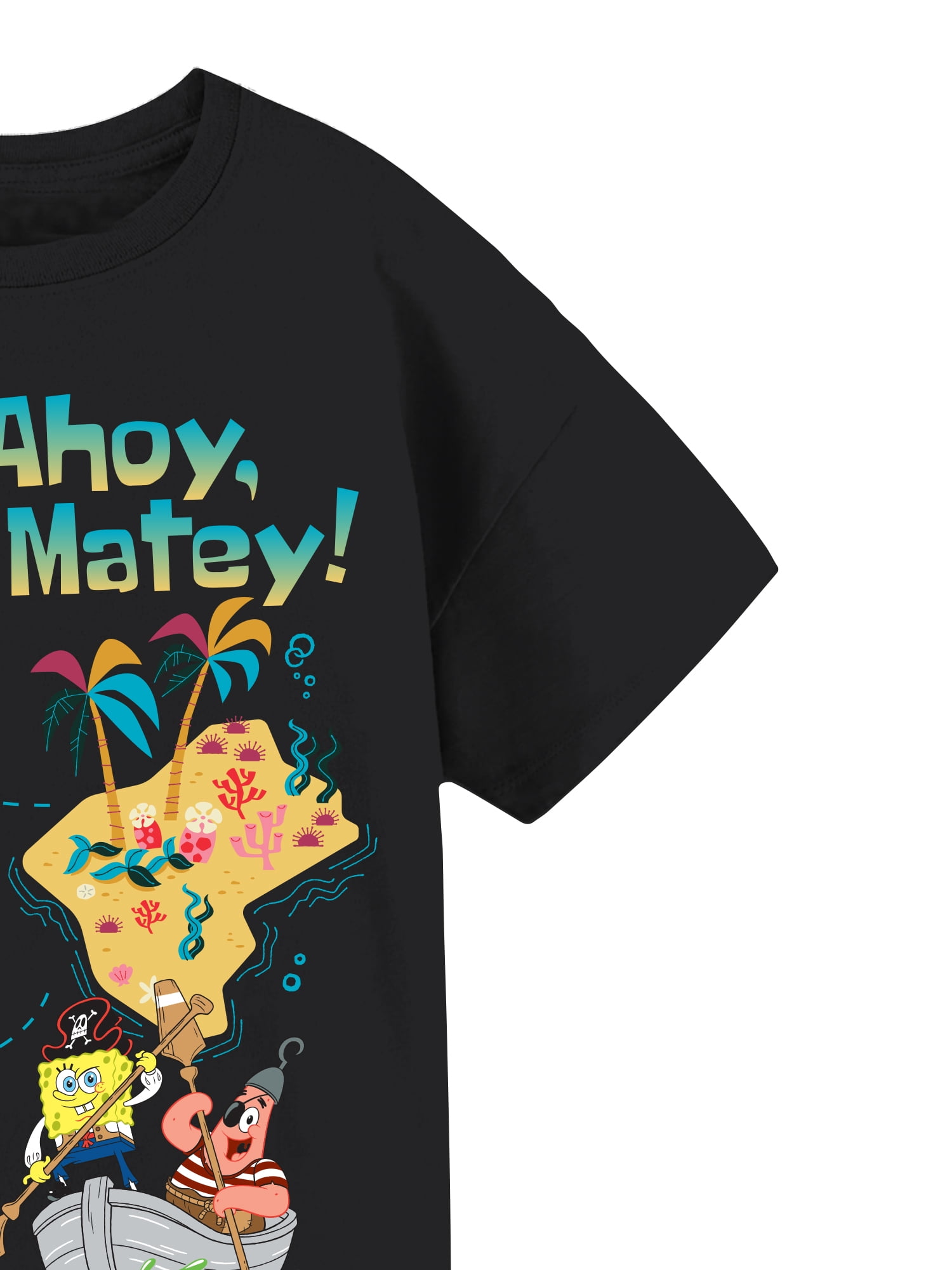 SpongeBob SquarePants Girls Short Sleeve Graphic T-Shirt, Sizes 4-16