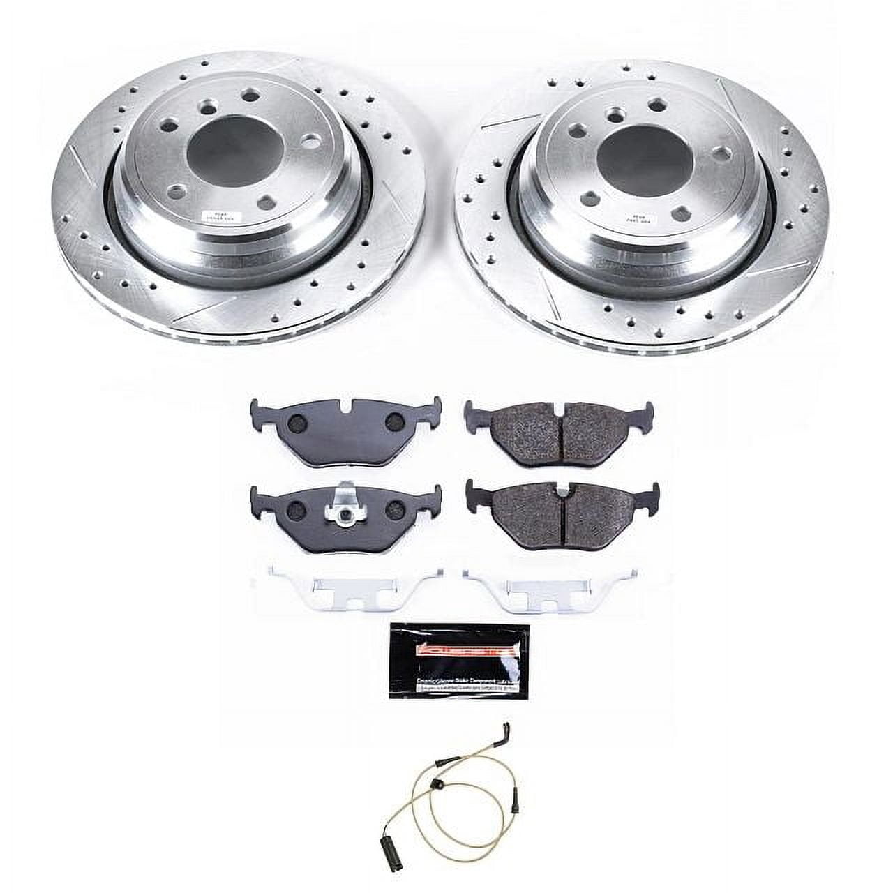 Power Stop Rear Track Day High-Performance Brake Pad and Rotor Kit TDBK3126