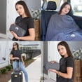 thumbnail image 2 of Manta Cojín Viaje BlueHills Ultra Compacto en Bolso Funda Suave 70x56 con Correa Clip Mochila - Gris C002, 2 of 2