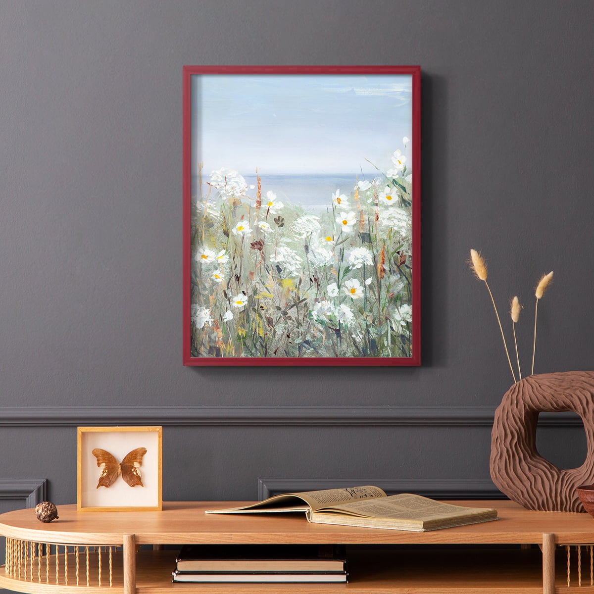 Wild Sea Breeze II Framed Print - Solid Wood in Single Picture Frame Solid Wood 2 Framed Print