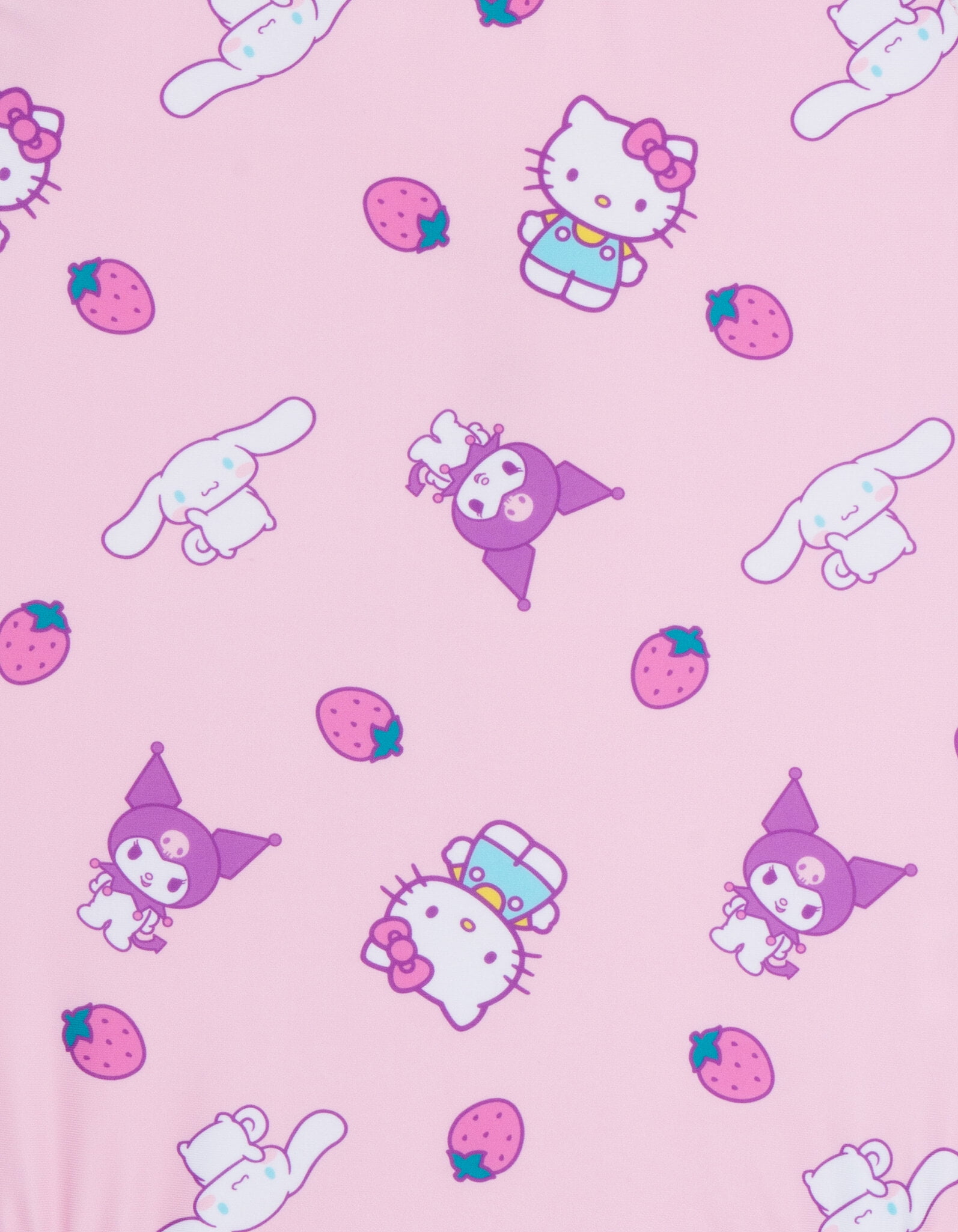 Hello Kitty Kuromi Cinnamoroll UPF 50+ One Piece Bathing Suit Little Kid to Big Kid