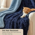 thumbnail image 4 of Blanket for Couch Sofa Navy - King (108" x 90"), 4 of 5