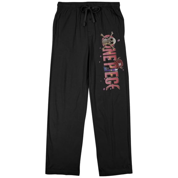 One Piece Live Action Chopper Logo Adult Black Sleep Pajama Pants
-XXL