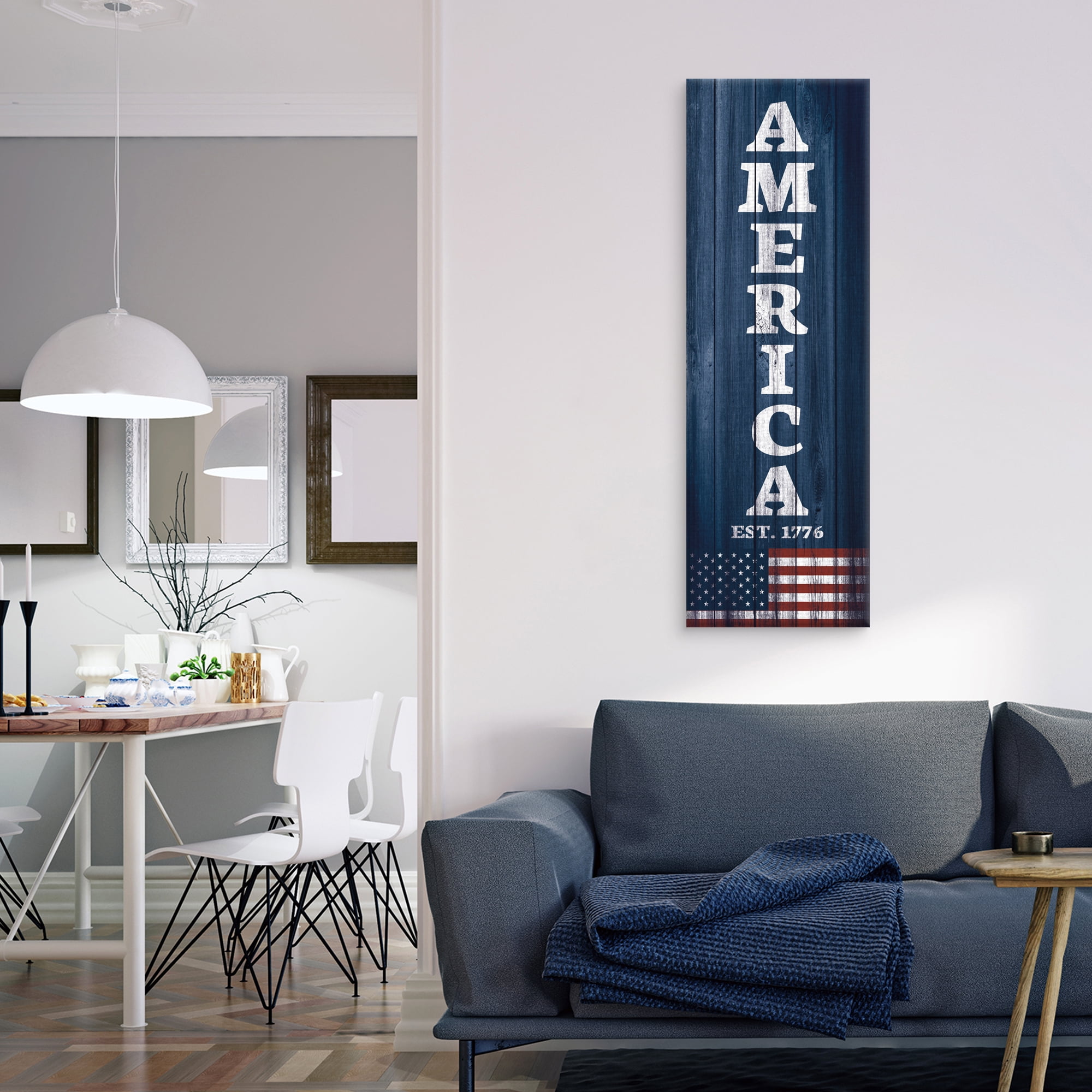 America by Willowbrook Fine Art Canvas Art Print