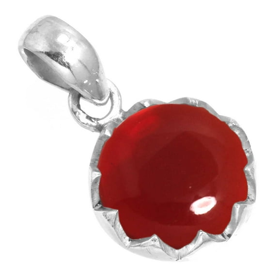 925 Sterling Silver Women Jewelry Garnet Quartz Pendant