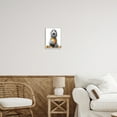 thumbnail image 3 of Stupell Industries Dog & Autumn Leaves Holiday Painting White Framed Art Print Wall Art, 11 x 14, 3 of 9