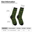 thumbnail image 2 of Rateoe Green Branch Olive for Women Casual Calf Socks - Cute Crew Socks - Thin Soft Above Ankle Socks Size 5-11, 2 of 6