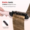 thumbnail image 6 of GEM Ionic Hair Straightener Brush with 4 Temperature Settings, LED Display, Dual Voltage, Pink, 6 of 7