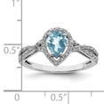thumbnail image 2 of Sterling Silver Rhodium Diam. & Sky Blue Topaz Ring QR3090LSBT, 2 of 2