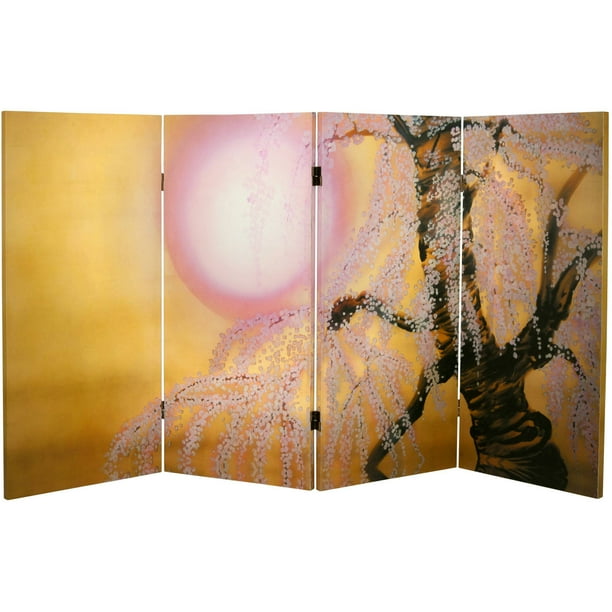 Oriental Furniture 3 Ft Tall Double Sided Sakura Blossoms ...