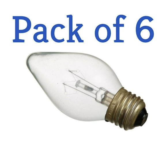 Restaurant Bulb, Torpedo 60W 120V Silicone Coated  6pcs SAME DAY SHIPPING