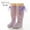 Purple, variant on Baby Girls' Spanish Style Knee High Socks - Bow-Accented Mesh Long Stockings for & Toddlers (0-7 Years)