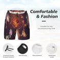 thumbnail image 3 of Balery Beautiful Dreamcatcher1 Bañador para hombre, shorts de playa de secado rápido con entrepierna y forro de compresión-X-Large, 3 of 6