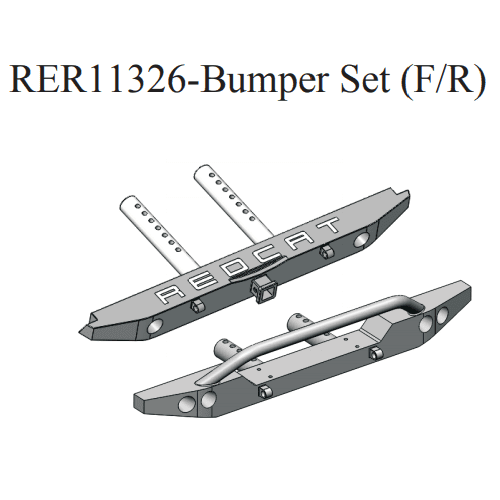 RER11326 Front/Rear Redcat Racing Bumper Set
