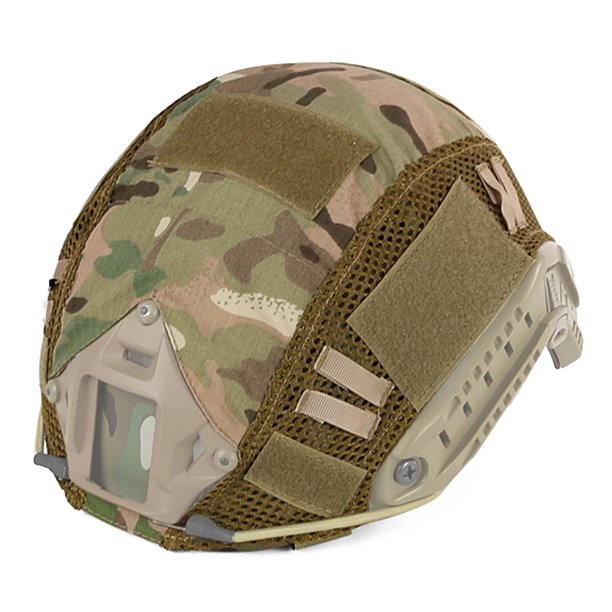 Cubierta de casco de tela de nylon Airsoft Paintball Wargame Gear para CS Fast (CP)