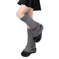 thumbnail image 2 of Deago Women's Leg Warmers Fashion Knit Warmers Long Socks Cute Y2K Kawaii Japanese Gothic Lolita Harajuku Accessories (Gray), 2 of 7