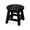 Espresso, variant on Carved Stool of Queen Bee Design in Espresso / Suitable as Ottomans