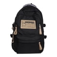 thumbnail image 2 of Mochila para mujer, mochila escolar, mochila con bolsillos laterales, mochila ligera, bolsa de viaje, mochila para mujeres, adolescentes y estudiantes , negro, 2 of 9