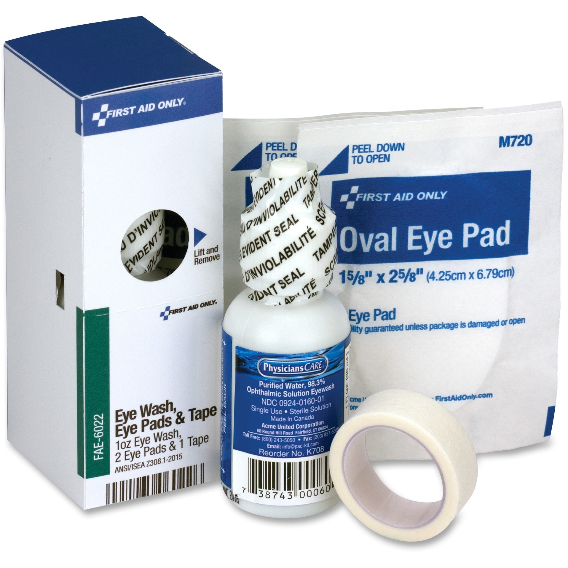 First Aid Only Refill Eye Wash Kit, 1 Each (Quantity